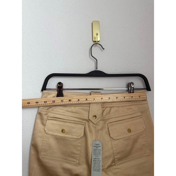 Caché Women’s Deadstock Gold Metallic Y2K Cargo Mid Rise Pants NEW Sz 0 - Picture 6 of 8